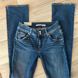 Hudson Jeans Women's Dark Blue Mid Rise Bootcut Jeans